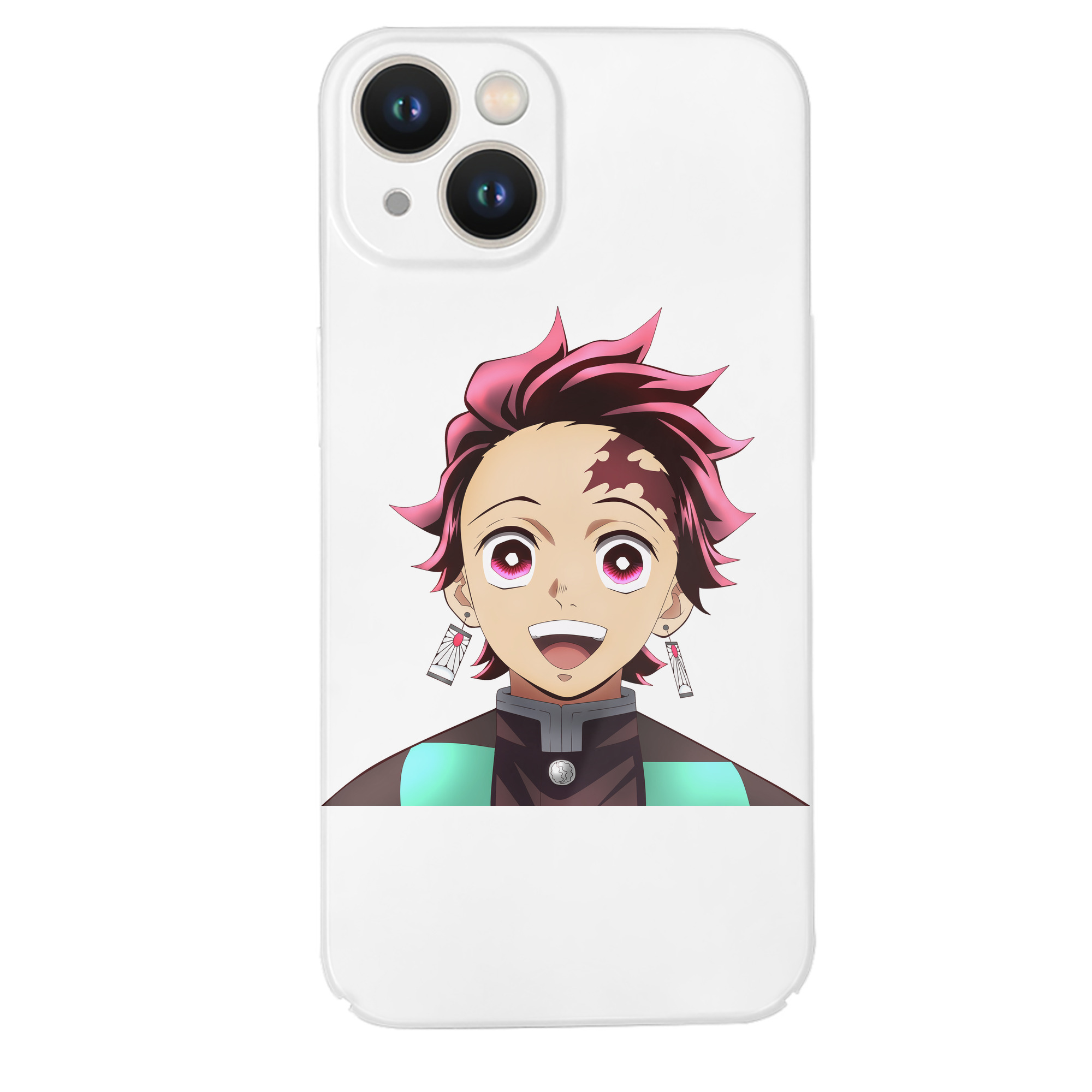 （画像用） 鬼滅の刃 竈門 炭治郎／かまど たんじろう Kamado Tanjirou 【iPhone 14シリーズ対応】ハードケース